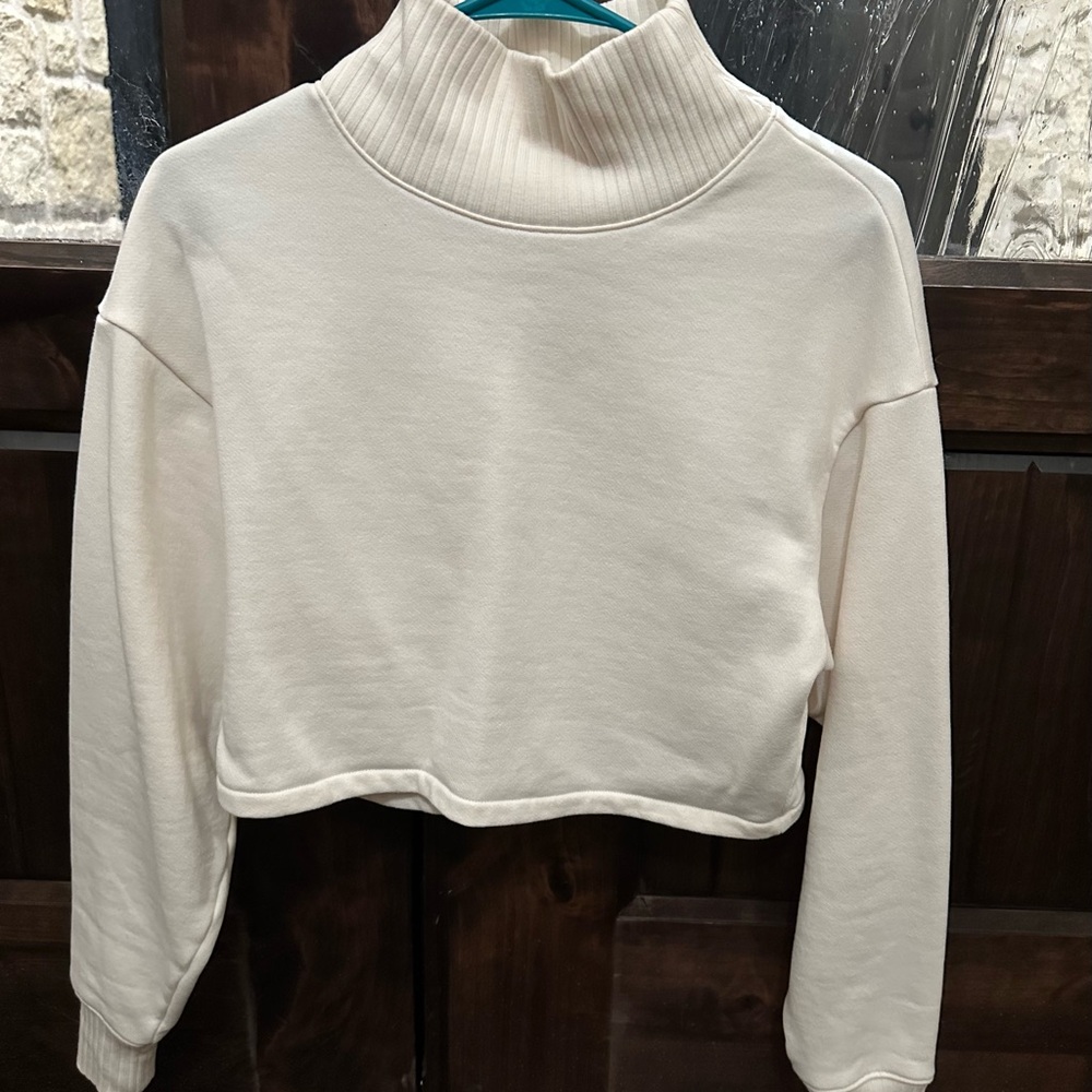 ALO-Cropped Serenity Coverup-Ivory